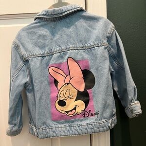 Zara Minnie Mouse Denim Jacket